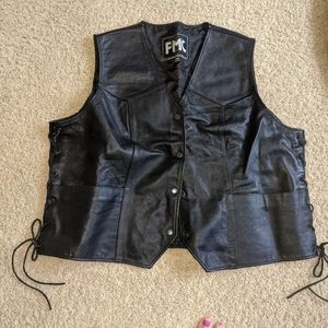 Leather vest
